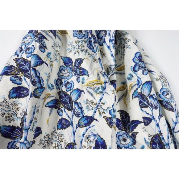 Tuckernuck Women's Size 12 Blue Floral Larkspur Chintz Lena Dress Summer 1617-16 - Picture 9 of 11